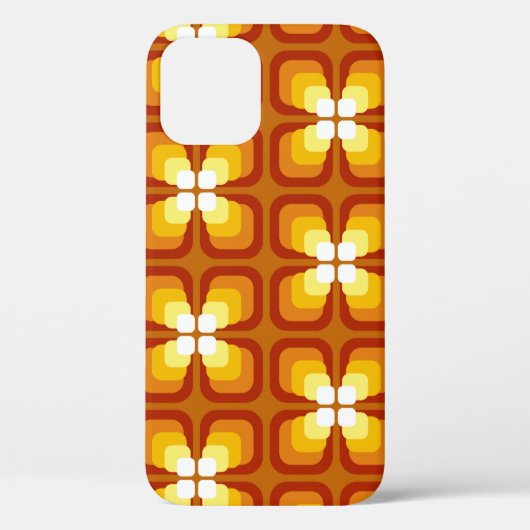 抽象芸術フローラ要素と Case-Mate iPhoneケース (裏面)