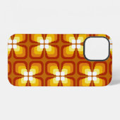 抽象芸術フローラ要素と iPhoneケース (裏面横)