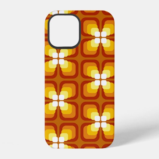 抽象芸術フローラ要素と iPhoneケース (裏面)