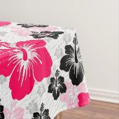 抽象芸術フローラ赤白黒 テーブルクロス (インサイチュ)