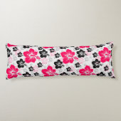 抽象芸術フローラ赤白黒 ボディピロー (裏面)