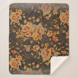 抽象芸術フローラ鉛筆の線のテクスチャ シェルパブランケット