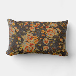 抽象芸術フローラ鉛筆の線のテクスチャ ランバークッション