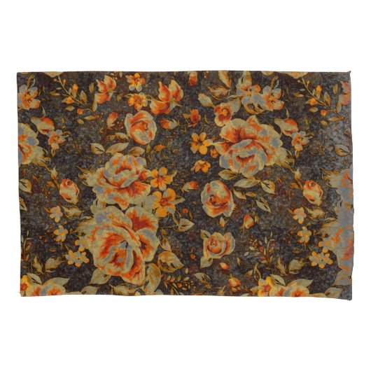 抽象芸術フローラ鉛筆の線のテクスチャ 枕カバー (正面)