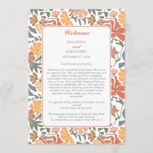 抽象芸術フローラ鳥の半結婚世紀の日程 プログラム (正面)