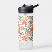 抽象芸術フローラ鳥ミッドセンチュリーモノグラモダンム ウォーターボトル (左面)