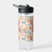 抽象芸術フローラ鳥ミッドセンチュリーモノグラモダンム ウォーターボトル (右面)