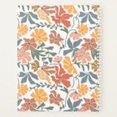 抽象芸術フローラ鳥ミッドセンチュリーモノグラモダンム プランナー手帳 (裏面)