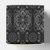 抽象芸術フローラ黒銀キューブ フェイバーボックス (上部)