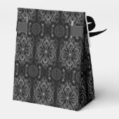 抽象芸術フローラ黒銀テント フェイバーボックス (裏面サイド)