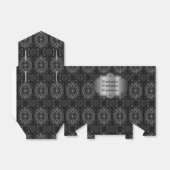 抽象芸術フローラ黒銀テント フェイバーボックス (折り畳みなし)