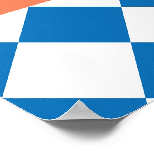 抽象芸術フローラ、スカンジナビアフォークデザイン。 ポスター (角)