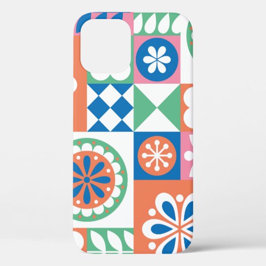 抽象芸術フローラ、スカンジナビアフォークデザイン。 Case-Mate iPhoneケース (裏面)
