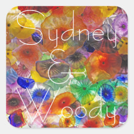 抽象芸術フローラ スクエアシール