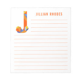 抽象芸術フローラ ノートパッド