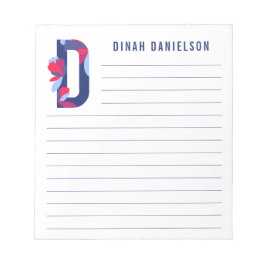 抽象芸術フローラ ノートパッド