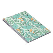 抽象芸術フローラ:ヴィンテージのシームレスなパターン ノートブック (右側)