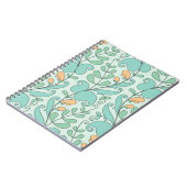 抽象芸術フローラ:ヴィンテージのシームレスなパターン ノートブック (左側)