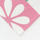 抽象芸術フローラ:北欧フォークデザイン。 フリースブランケット (角)