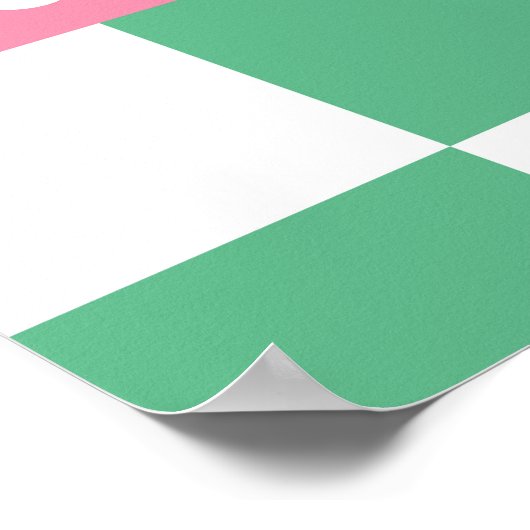 抽象芸術フローラ:北欧フォークデザイン。 ポスター (角)