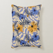抽象芸術フローラ:水彩パタモダンーン アクセントクッション (正面(垂直))