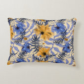 抽象芸術フローラ:水彩パタモダンーン アクセントクッション (裏面)