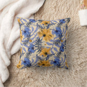 抽象芸術フローラ：水彩パタモダンーン クッション (ブランケット)