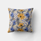 抽象芸術フローラ：水彩パタモダンーン クッション (裏面)