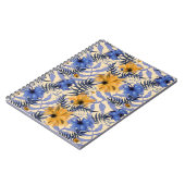 抽象芸術フローラ：水彩パタモダンーン ノートブック (左側)