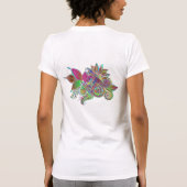 抽象芸術フローラ(緑離れ) Tシャツ (裏面)