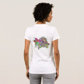 抽象芸術フローラ(緑離れ) Tシャツ (裏面フル)