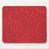 抽象芸術フローラ（赤い汚れ背景） マウスパッド (正面)