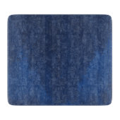 抽象芸術フローラ（青い汚れ背景） カッティングボード (正面)