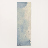 抽象芸術フローラ（青と白のグラデーションの汚れ） ヨガマット (裏面)