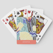 抽象芸術フローラE.A.セギパーソナライズされたー名 トランプ (裏面)