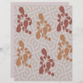 抽象芸術ブラウンスクラップブック紙 (正面/裏面)