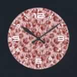 抽象芸術ブラウンファブリックファーテクスチャ背景–24602 ラウンド壁時計<br><div class="desc">抽象芸術ブラウンファブリックファーテクスチャ背景–24602</div>