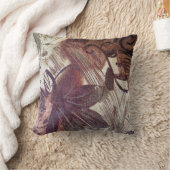 抽象芸術ブラウンフローラデザイン1 クッション (ブランケット)