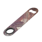 抽象芸術ブラウンフローラデザイン1 スピード栓抜き (裏面アングル)