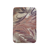 抽象芸術ブラウンフローラデザイン2 バスマット (正面縦)