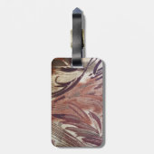 抽象芸術ブラウンフローラデザイン2 ラゲッジタグ (裏面縦)