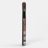 抽象芸術ブラウンフローラデザイン2 Case-Mate iPhoneケース (裏面/右)