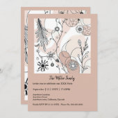 抽象芸術ブラウンボホミニマリスト美学 (正面/裏面)