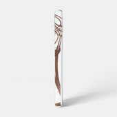 抽象芸術ブラウンラインアート SAMSUNG GALAXYケース (左側面)