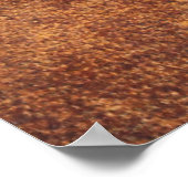 抽象芸術ブラウンレザーテクスチャバックグラウンドレザー, t ポスター (角)