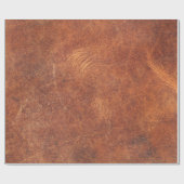 抽象芸術ブラウンレザーテクスチャバックグラウンドレザー、t ラッピングペーパー (フラット)