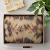 抽象芸術ブラウン&ブラックテクスチャシックTortoiseShell 薄葉紙 (ギフト)