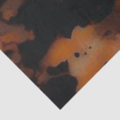 抽象芸術ブラウン&ブラックテクスチャ、シックなTortoiseShell 薄葉紙 (詳細)