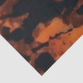 抽象芸術ブラウン&ブラックテクスチャ、シックなTortoiseShell 薄葉紙 (詳細)