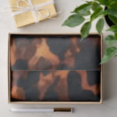 抽象芸術ブラウン&ブラックテクスチャ、シックなTortoiseShell 薄葉紙 (ギフト)